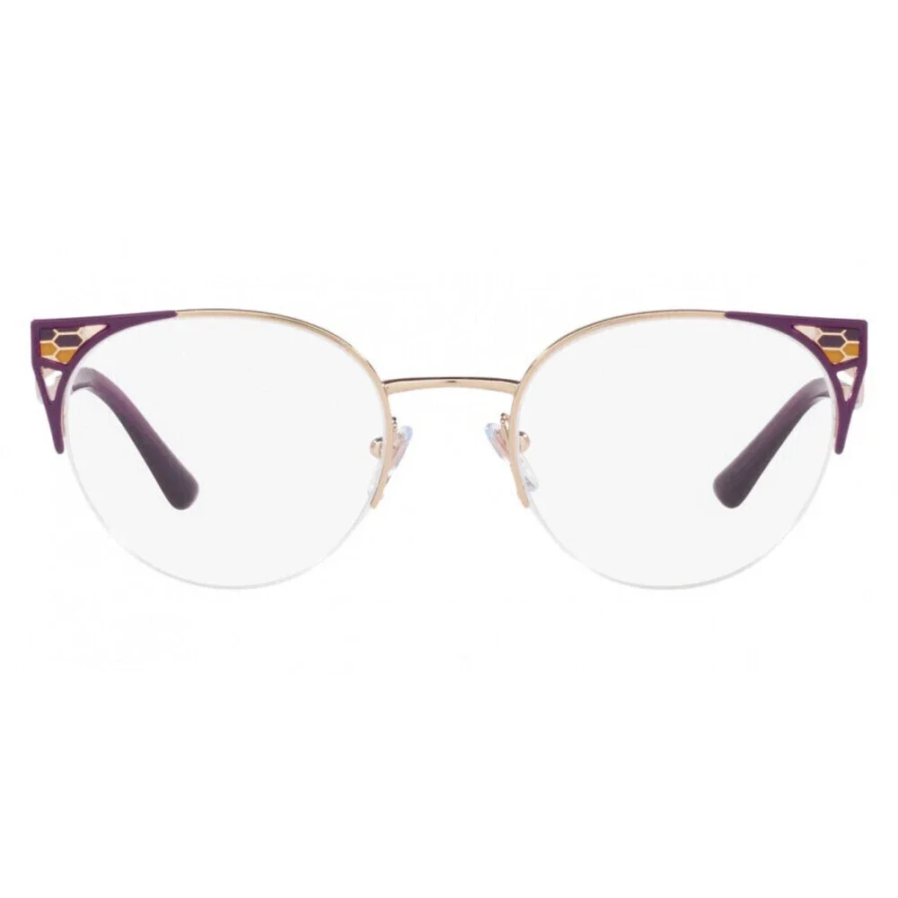 NWT Bvlgari BV2243 Purple Gold 53mm Eyeglasses